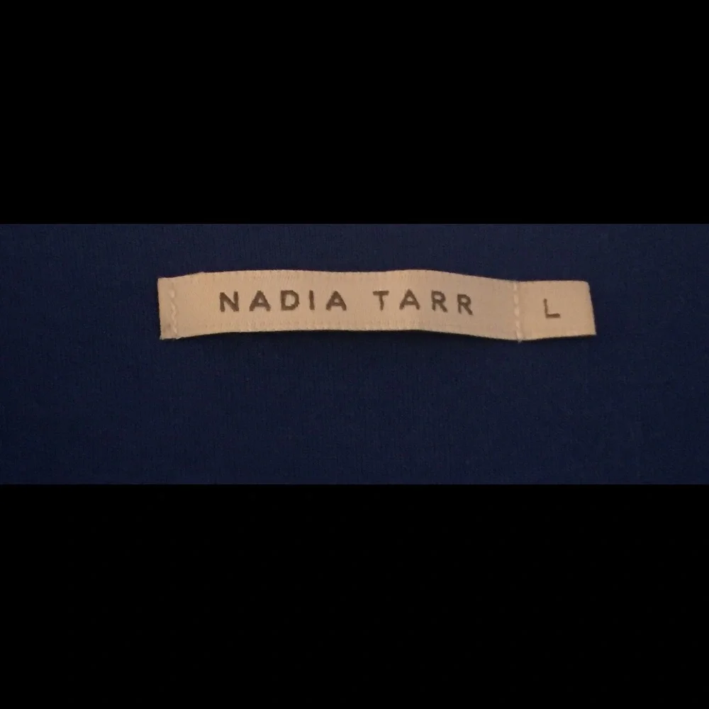 Nadia Tarr Cobalt Blue Pleated Dress Size Large - Picture 7 of 8
